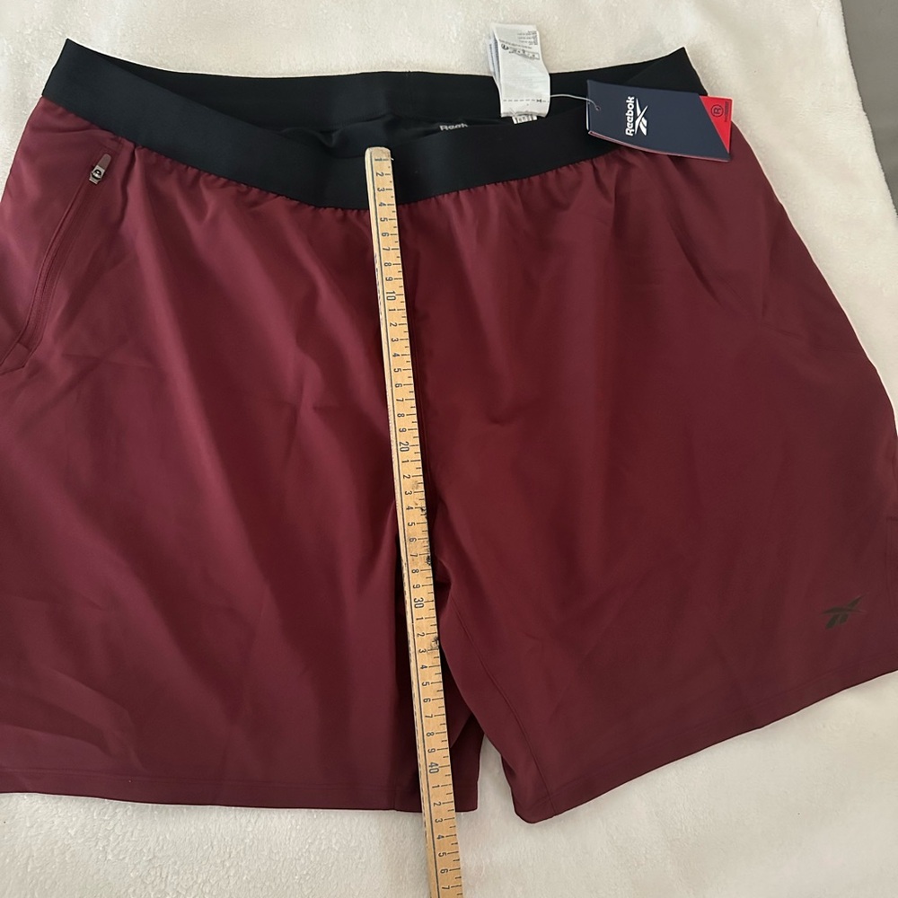 Reebok Burgundy Athletic Shorts